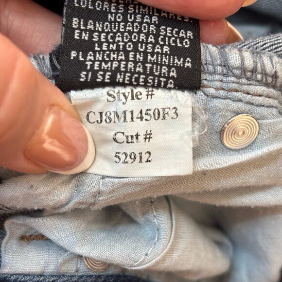 1822 Denim Skinny Jeans Womens Size 14 Mid-Rise Body-Positive Stretch Frayed Hem - Picture 13 of 16